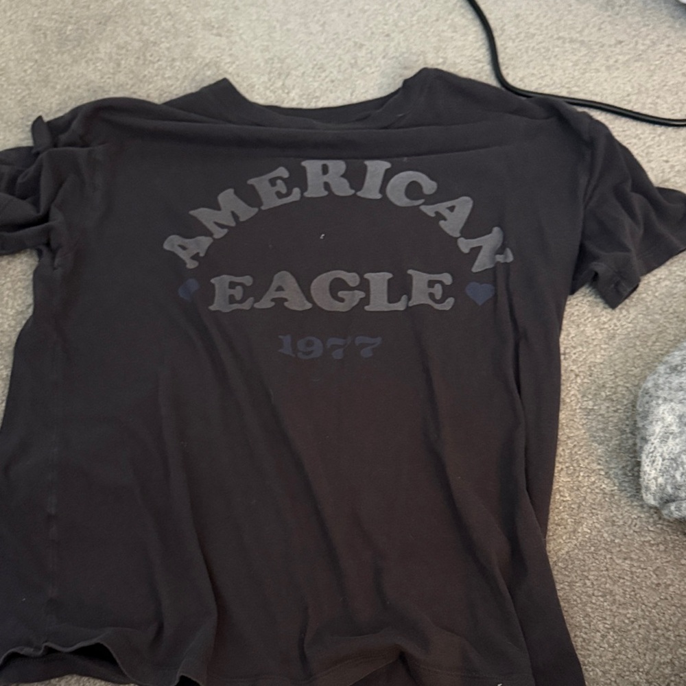 American Eagle Outfitters Black Graphic Tee